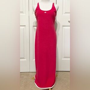Juicy By Juicy Couture Hot Pink Towel Terry Midi Dress